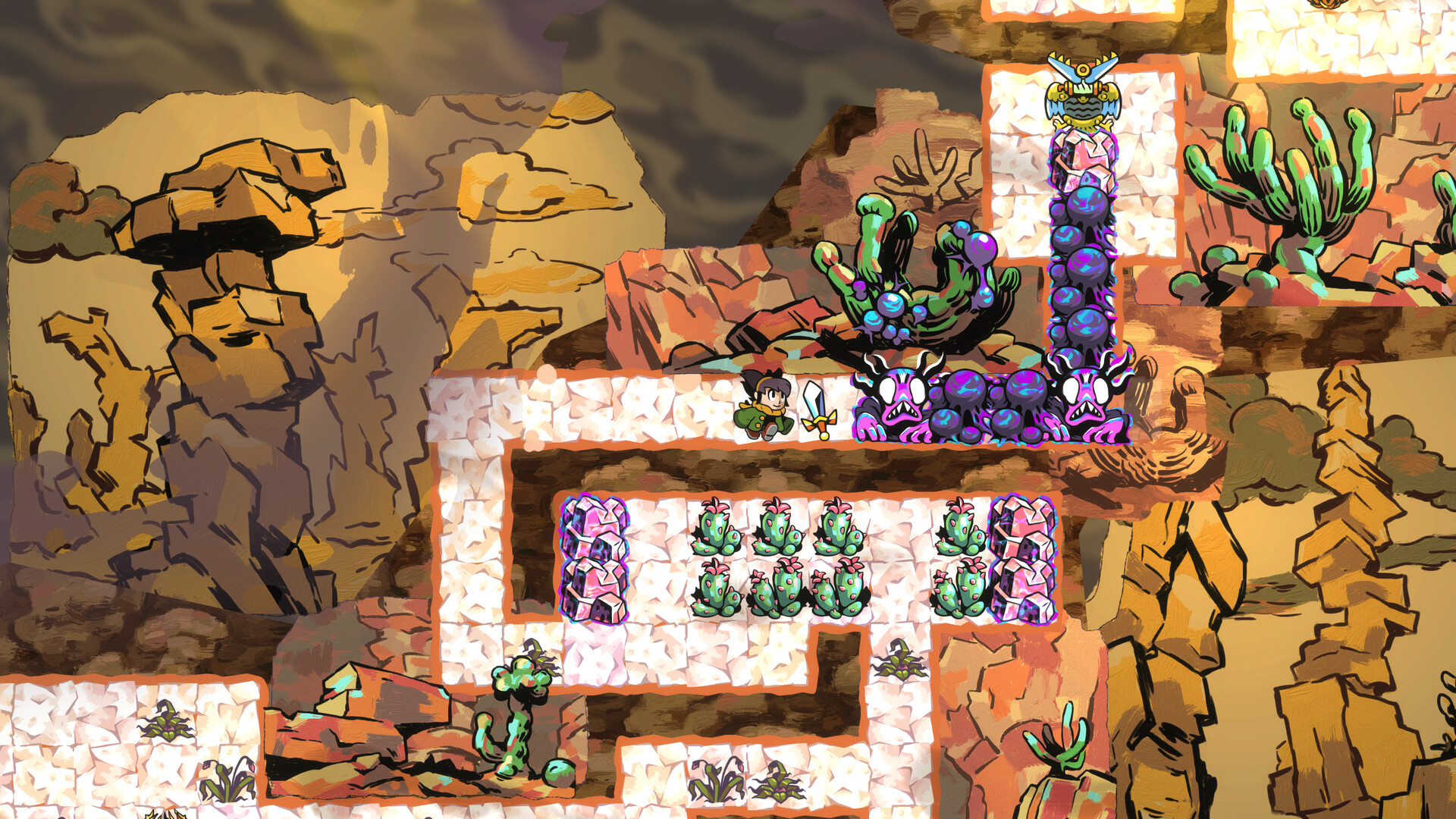 Скриншот: Arranger: A Role-Puzzling Adventure