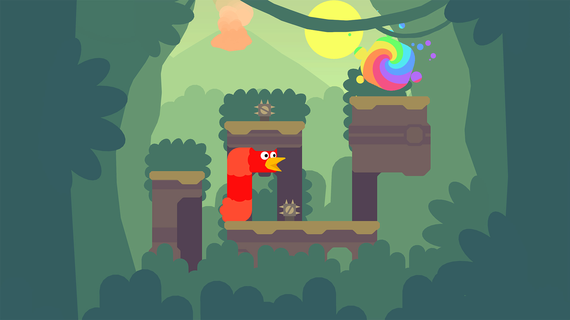Скриншот 9: Snakebird Primer