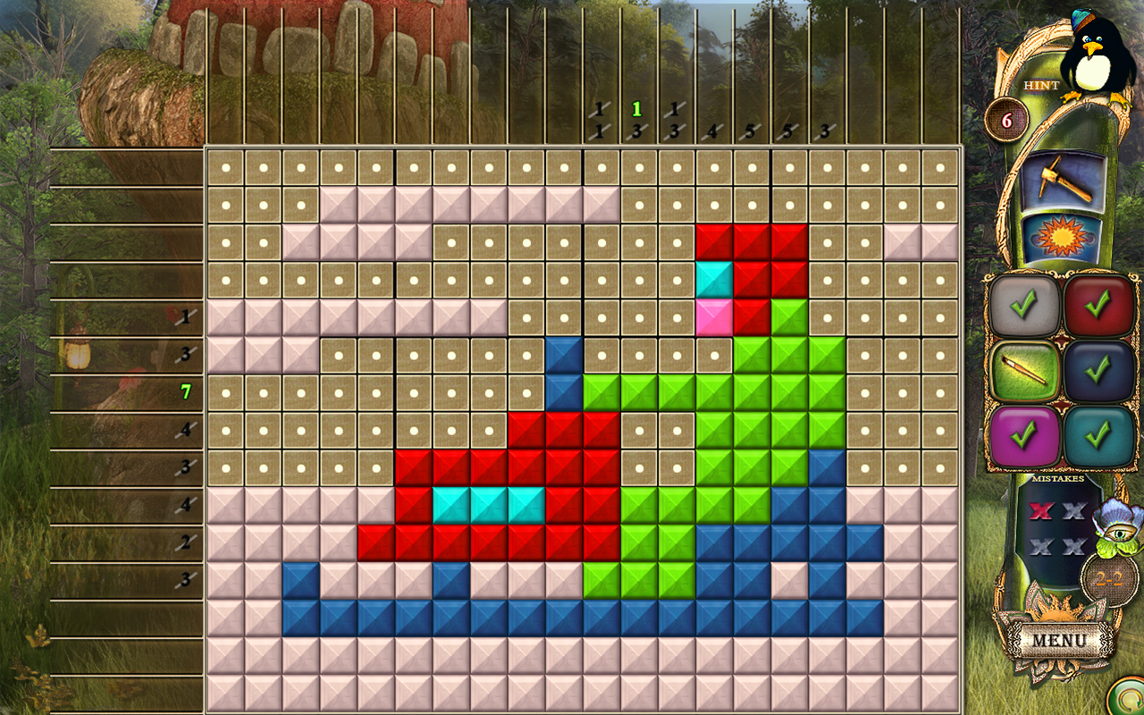 Скриншот: Fantasy Mosaics 23: Magic Forest