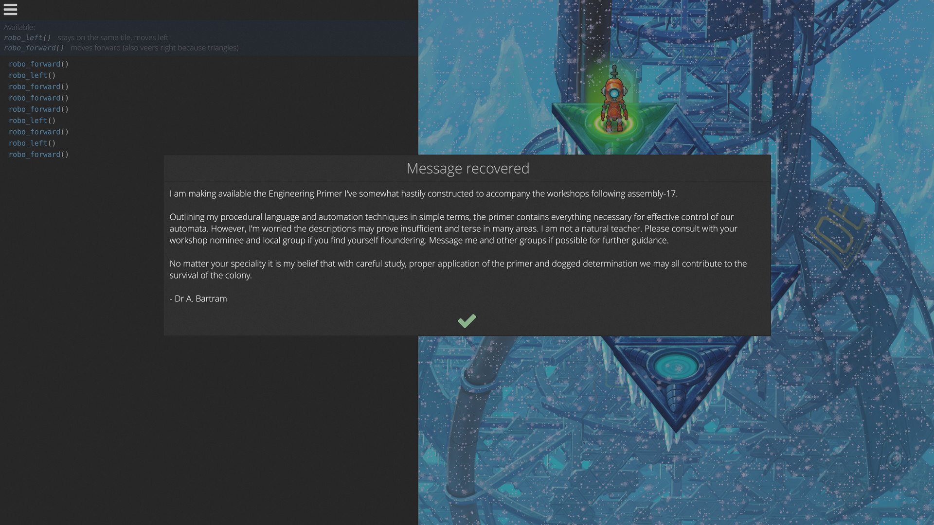 Скриншот: Robo Instructus