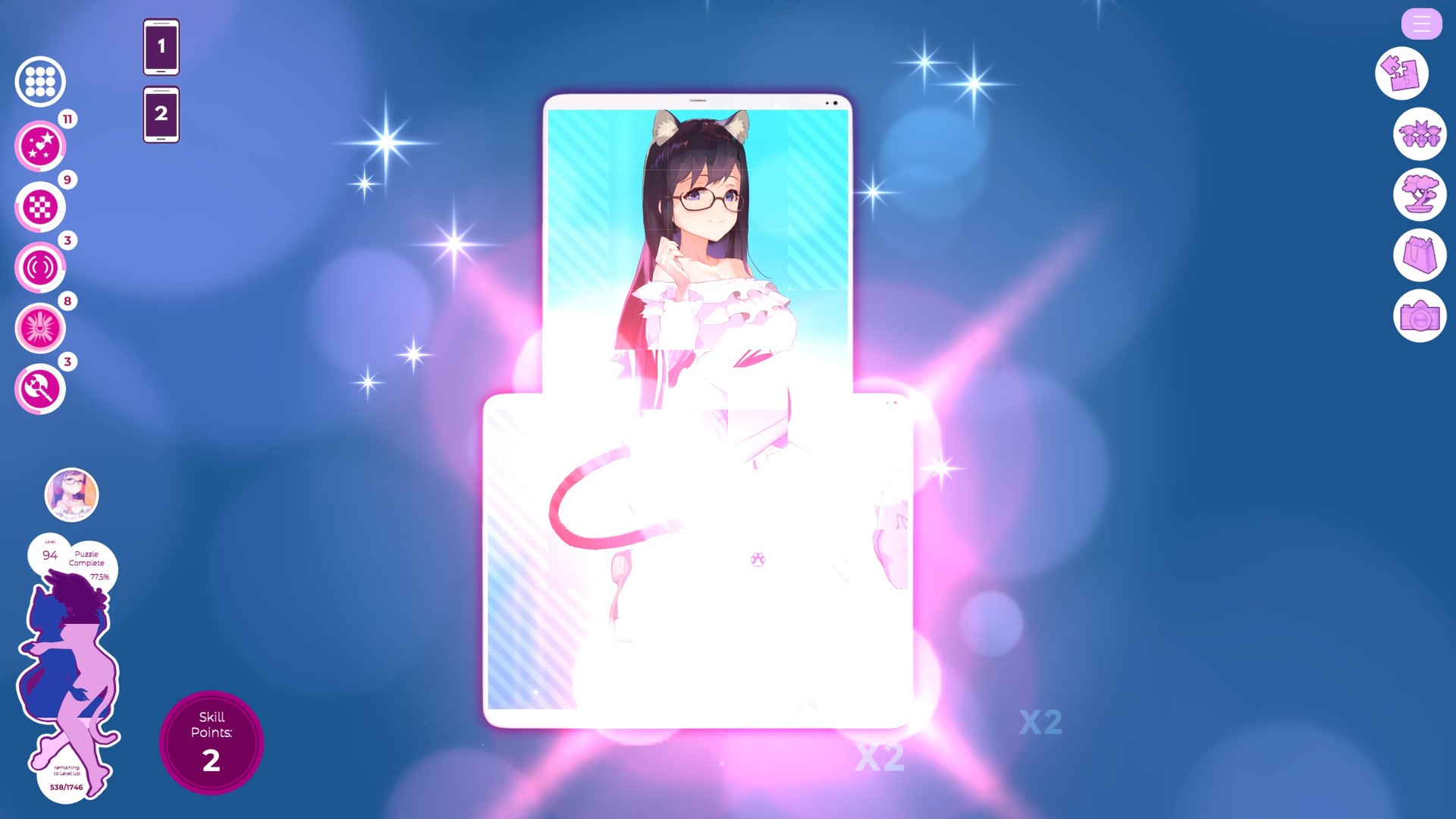 Скриншот 6: Mosaique Neko Waifus 3