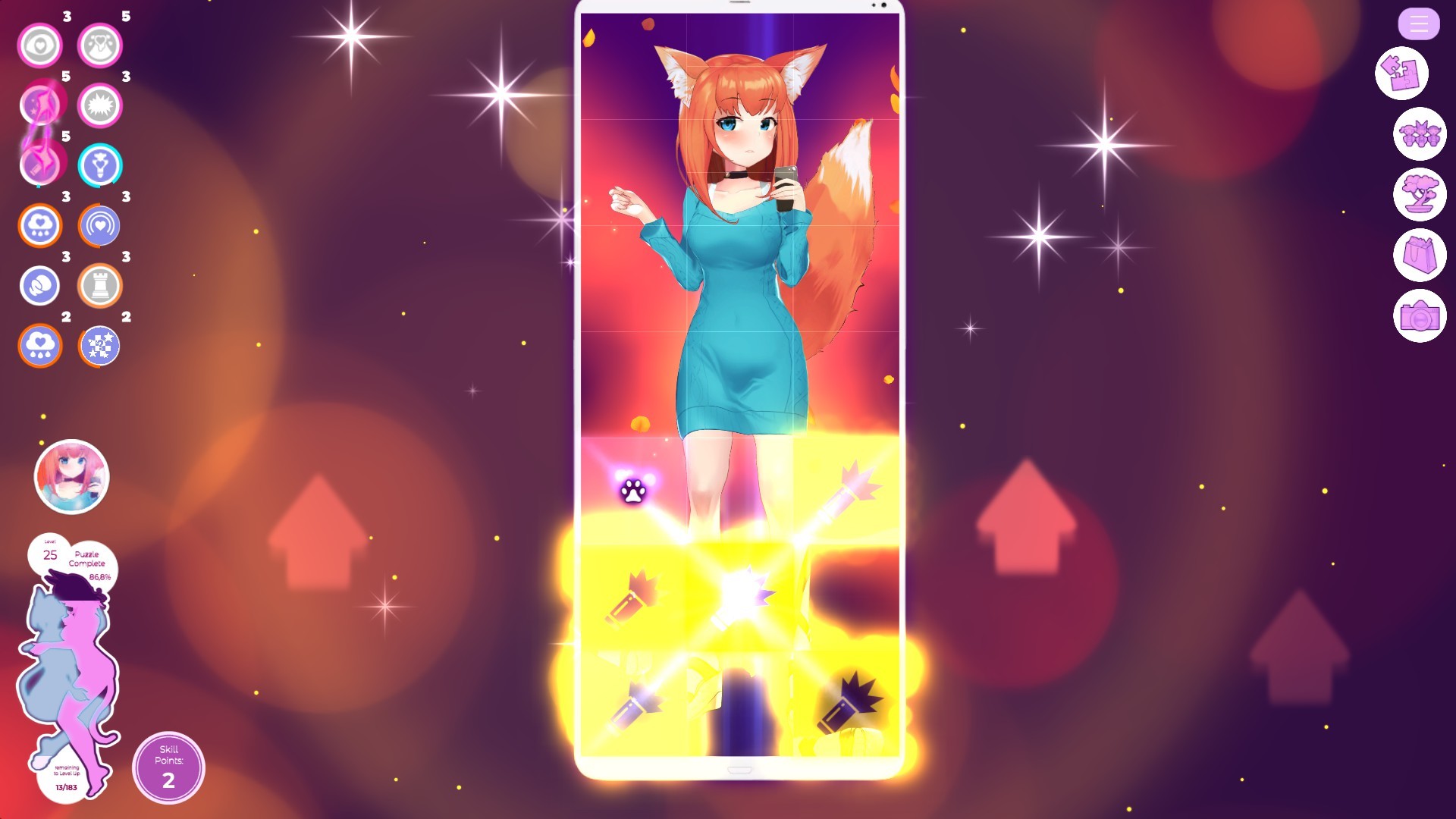 Скриншот: Mosaique Neko Waifus 2