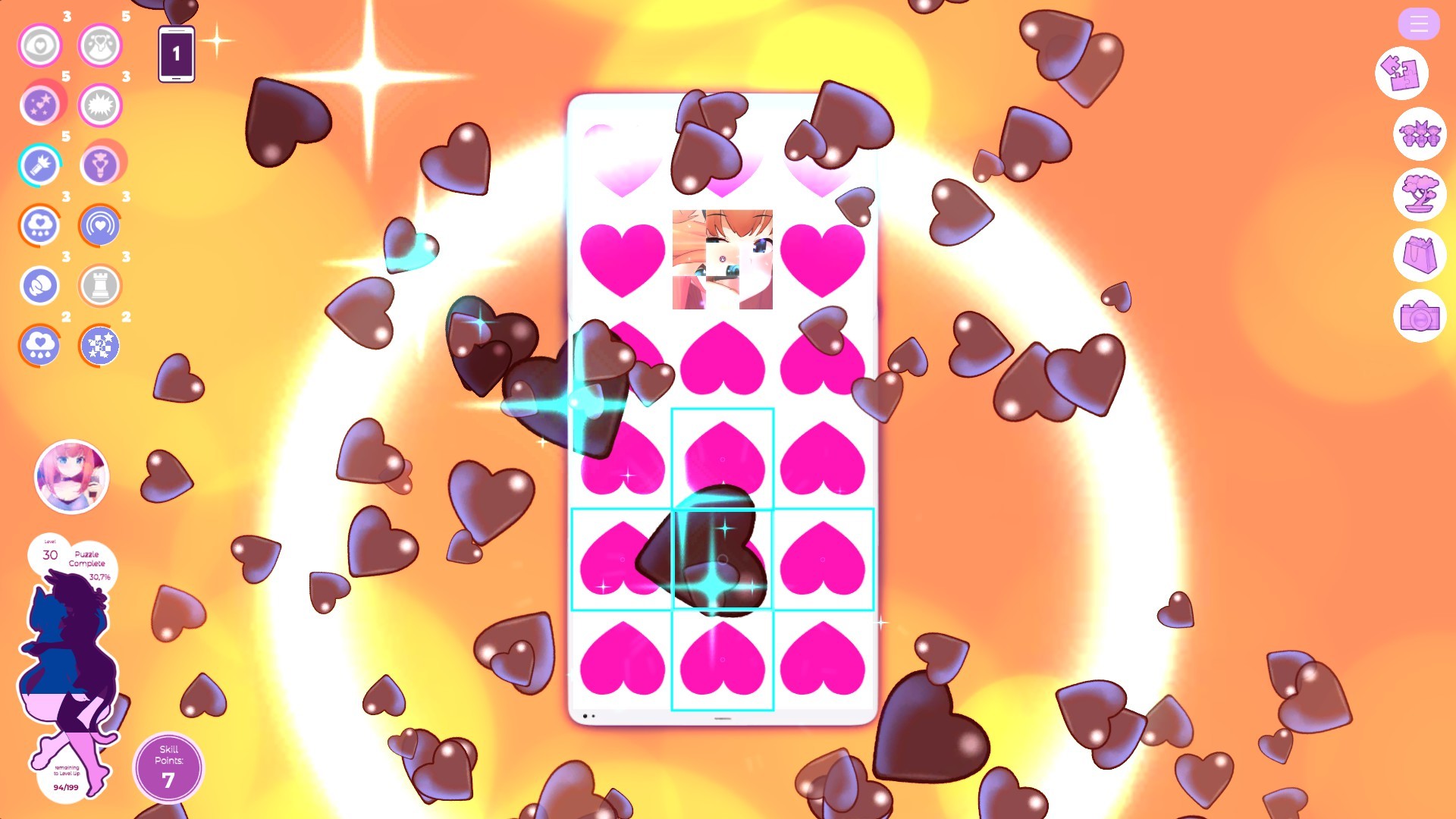 Скриншот: Mosaique Neko Waifus 2