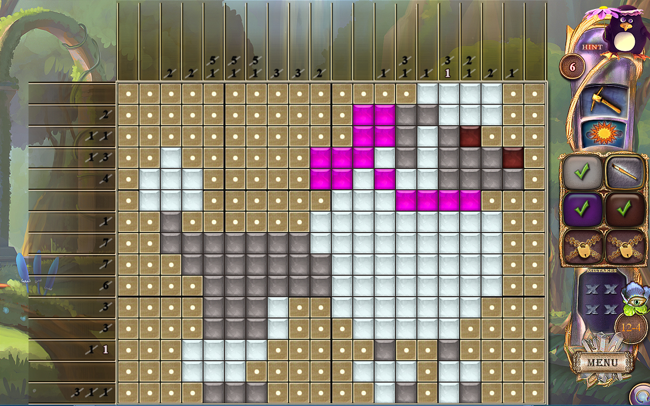 Скриншот: Fantasy Mosaics 27: Secret Colors