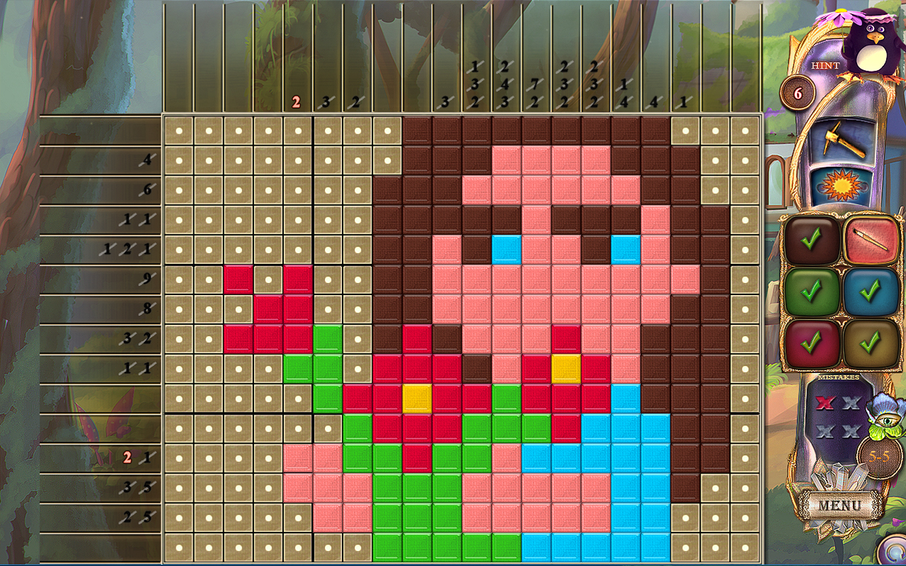 Скриншот: Fantasy Mosaics 27: Secret Colors