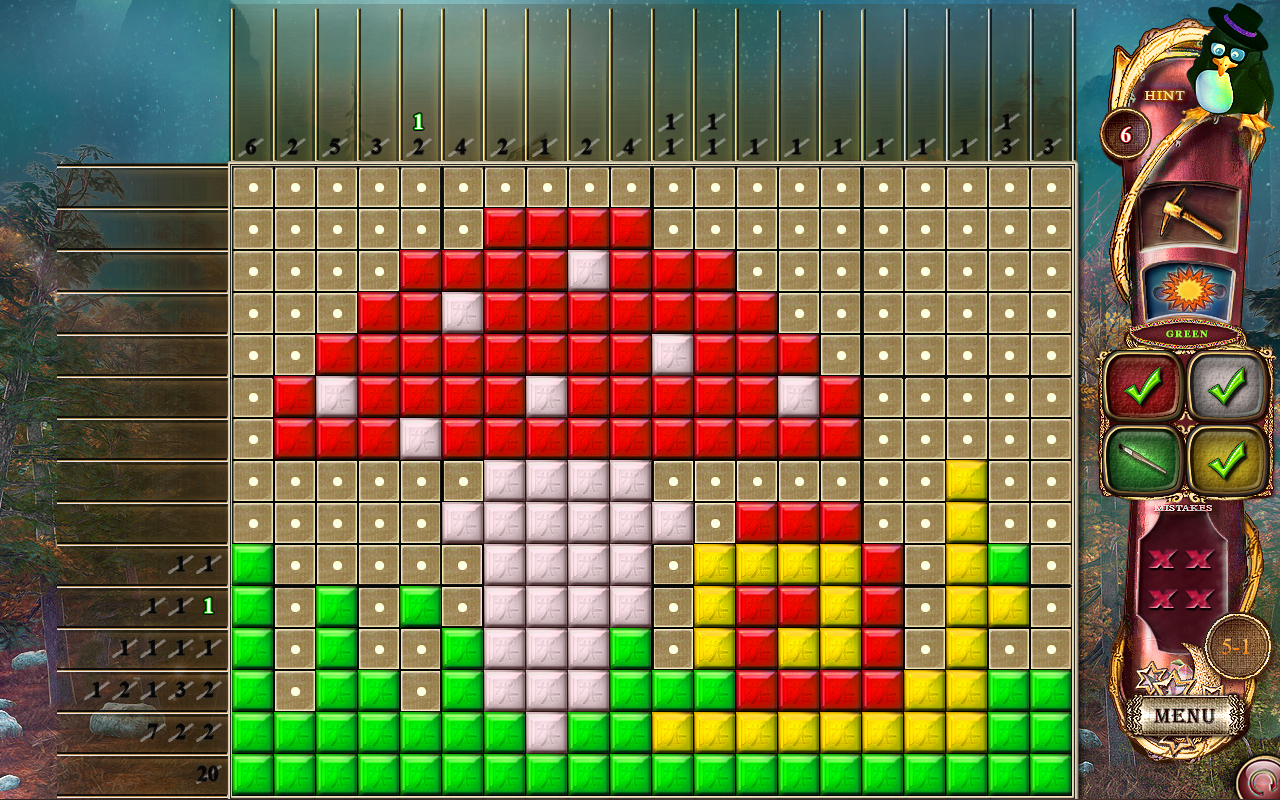 Скриншот: Fantasy Mosaics 14: Fourth Color