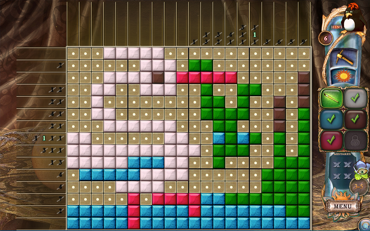 Скриншот: Fantasy Mosaics 22: Summer Vacation