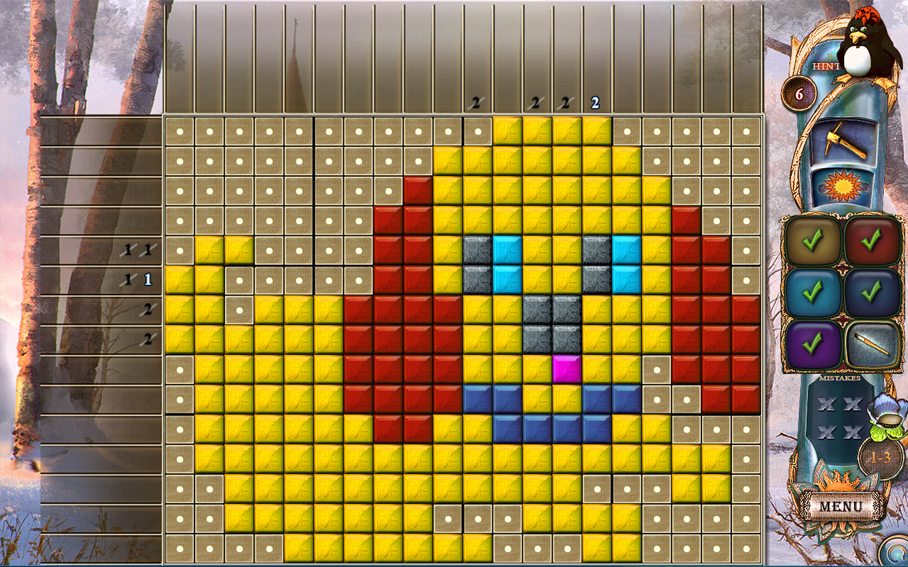 Скриншот: Fantasy Mosaics 22: Summer Vacation