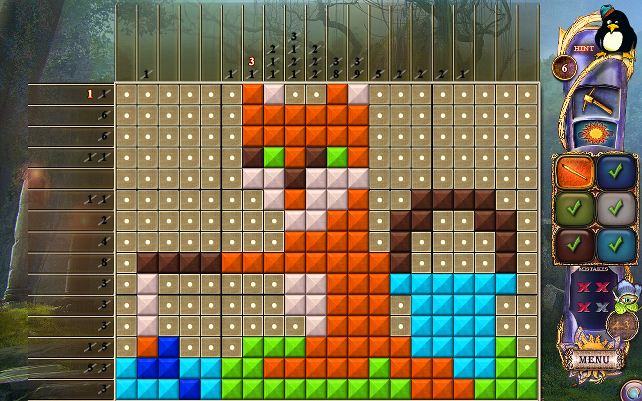 Скриншот: Fantasy Mosaics 24: Deserted Island