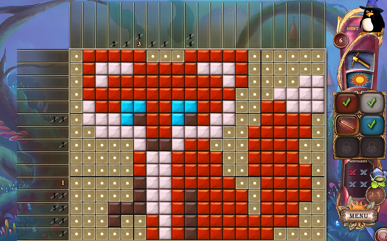 Скриншот: Fantasy Mosaics 26: Fairytale Garden