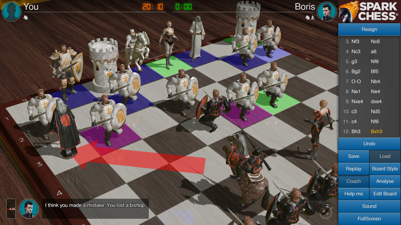 Скриншот: SparkChess