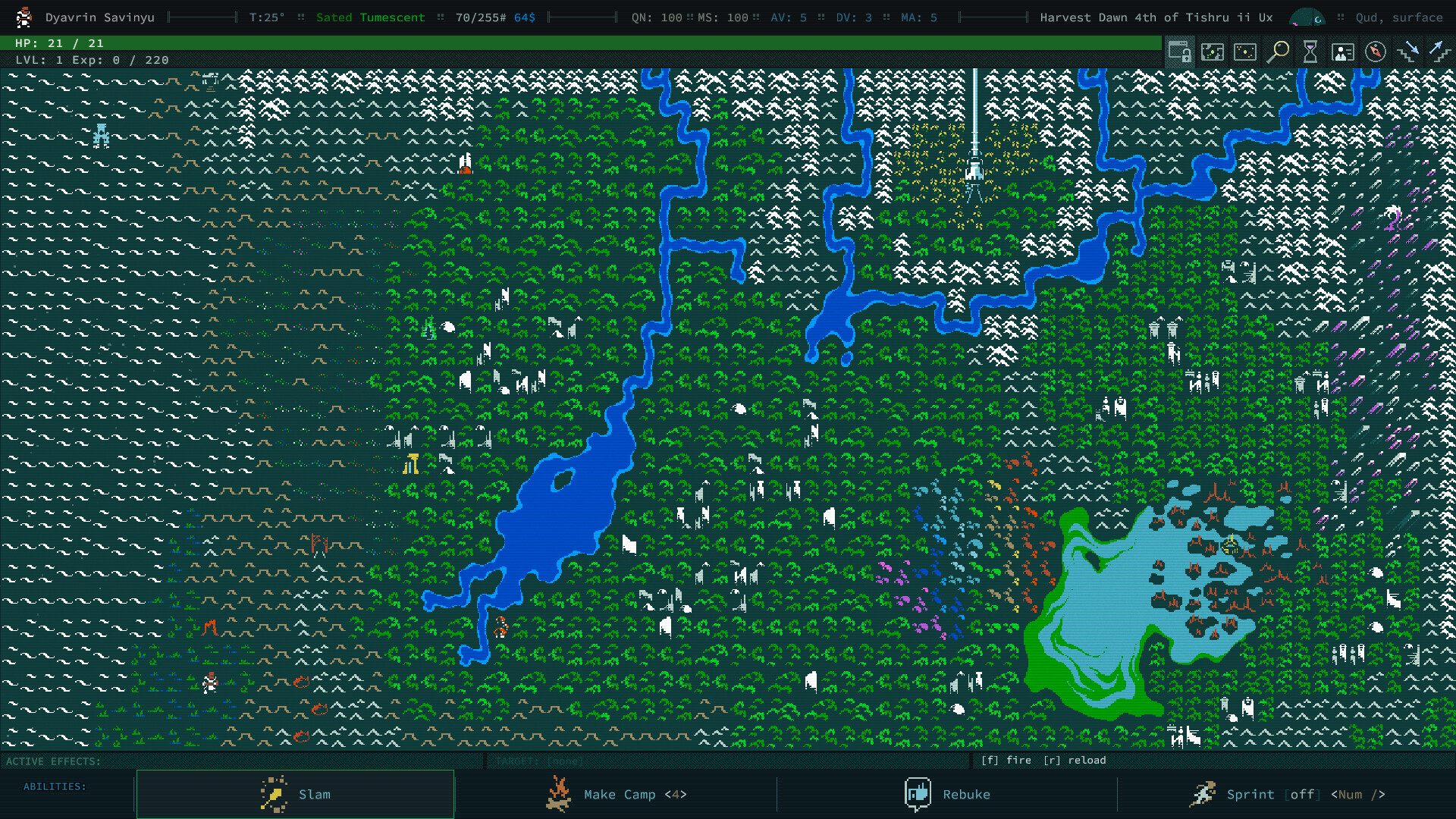 Скриншот: Caves of Qud