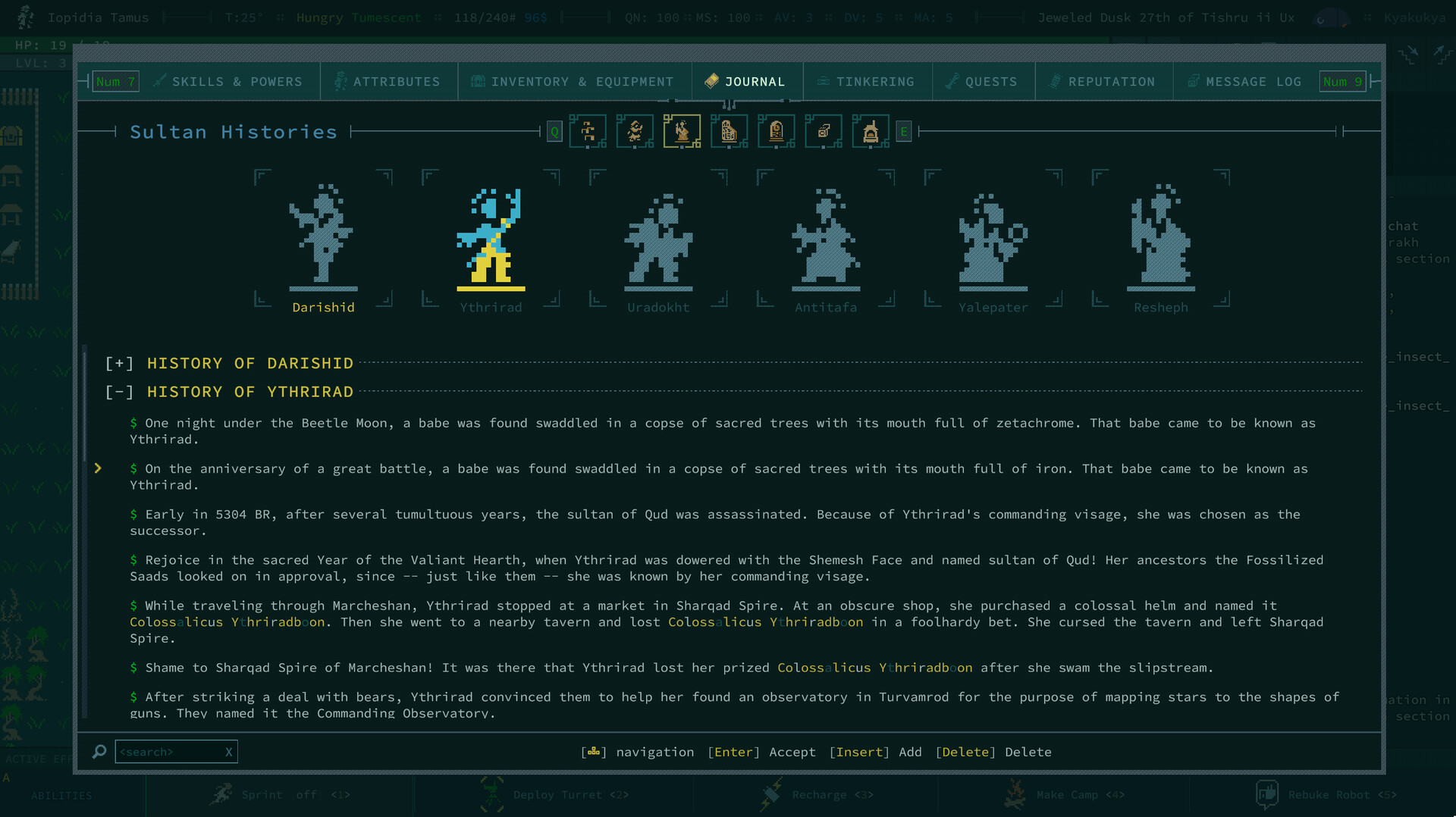 Скриншот 11: Caves of Qud