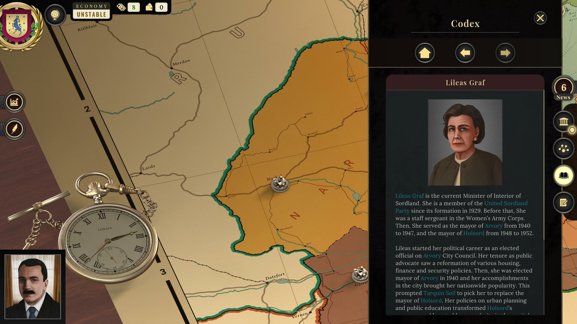 Скриншот: Suzerain