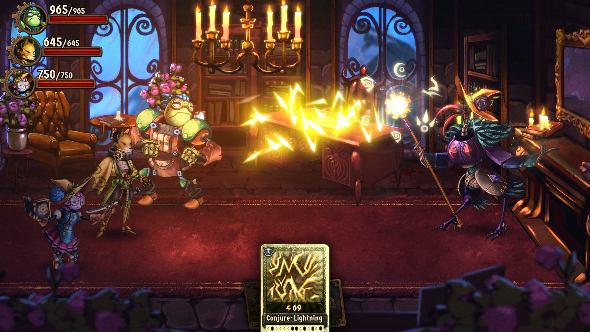 Скриншот: SteamWorld Quest: Hand of Gilgamech