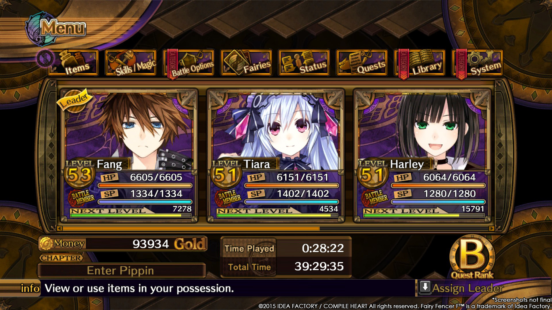 Скриншот: Fairy Fencer F