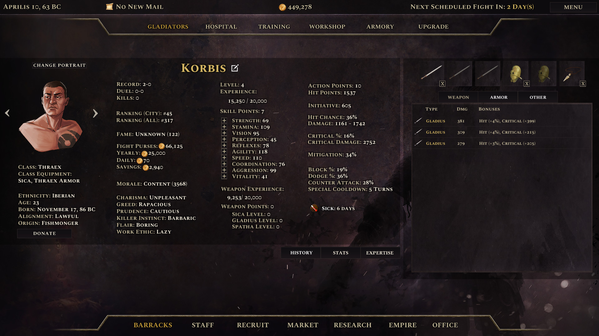 Скриншот: Age of Gladiators II: Rome