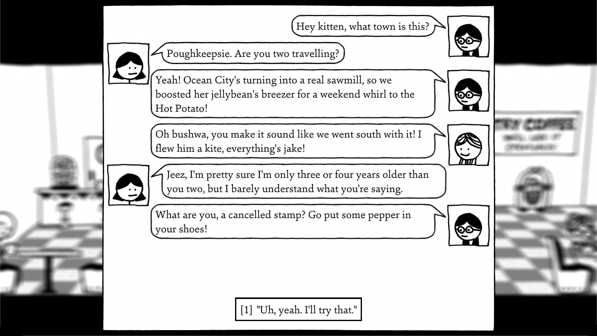 Скриншот: Shadows Over Loathing