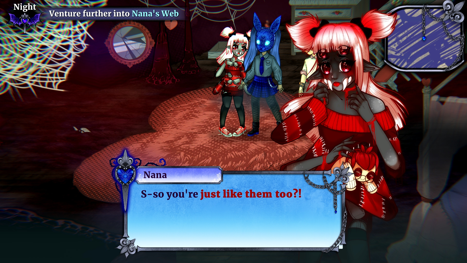 Скриншот: Pinku Kult Hex Mortis