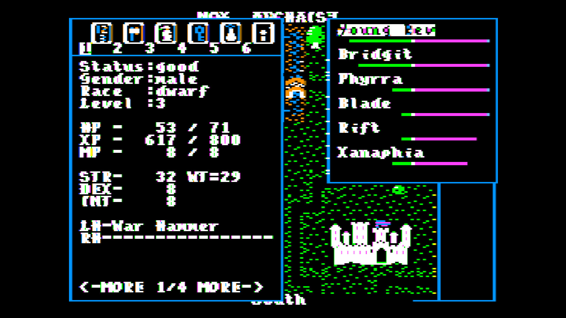 Скриншот: Nox Archaist