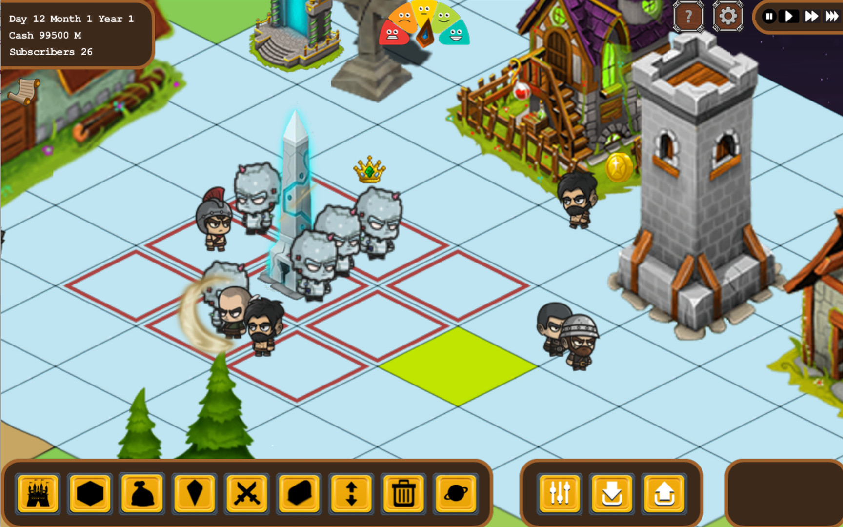 Скриншот: Fantasy World Online Tycoon