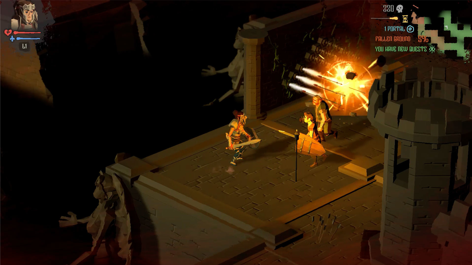 Скриншот: Crumbling World