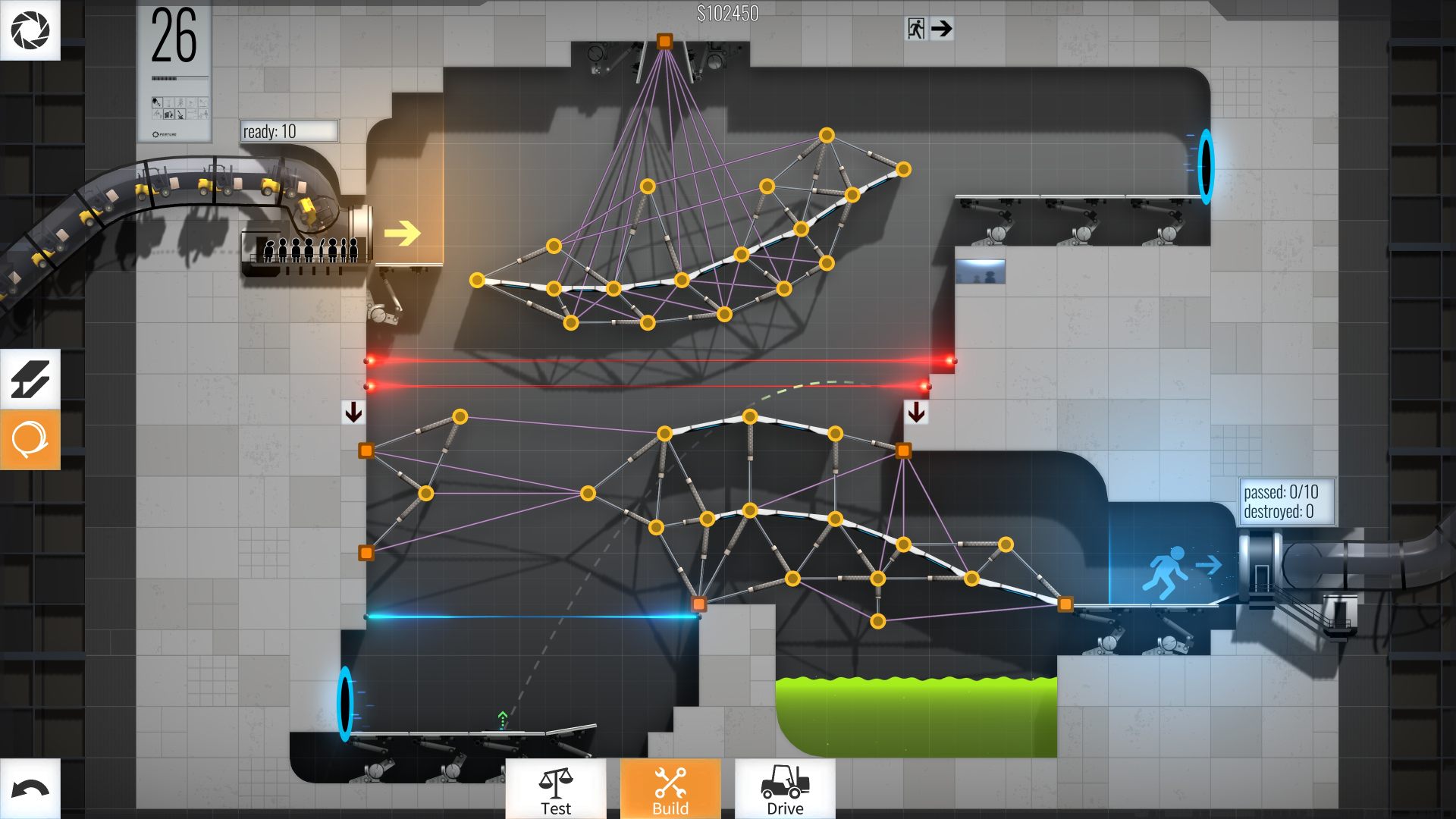 Скриншот: Bridge Constructor Portal