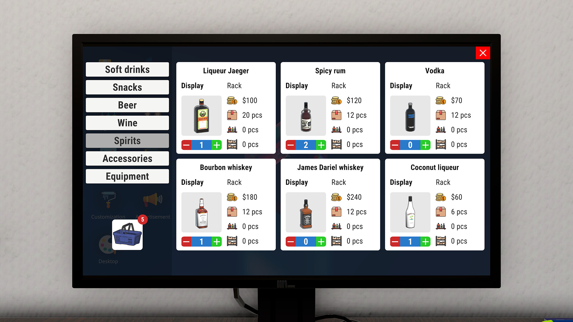 Скриншот: Liquor Store Simulator