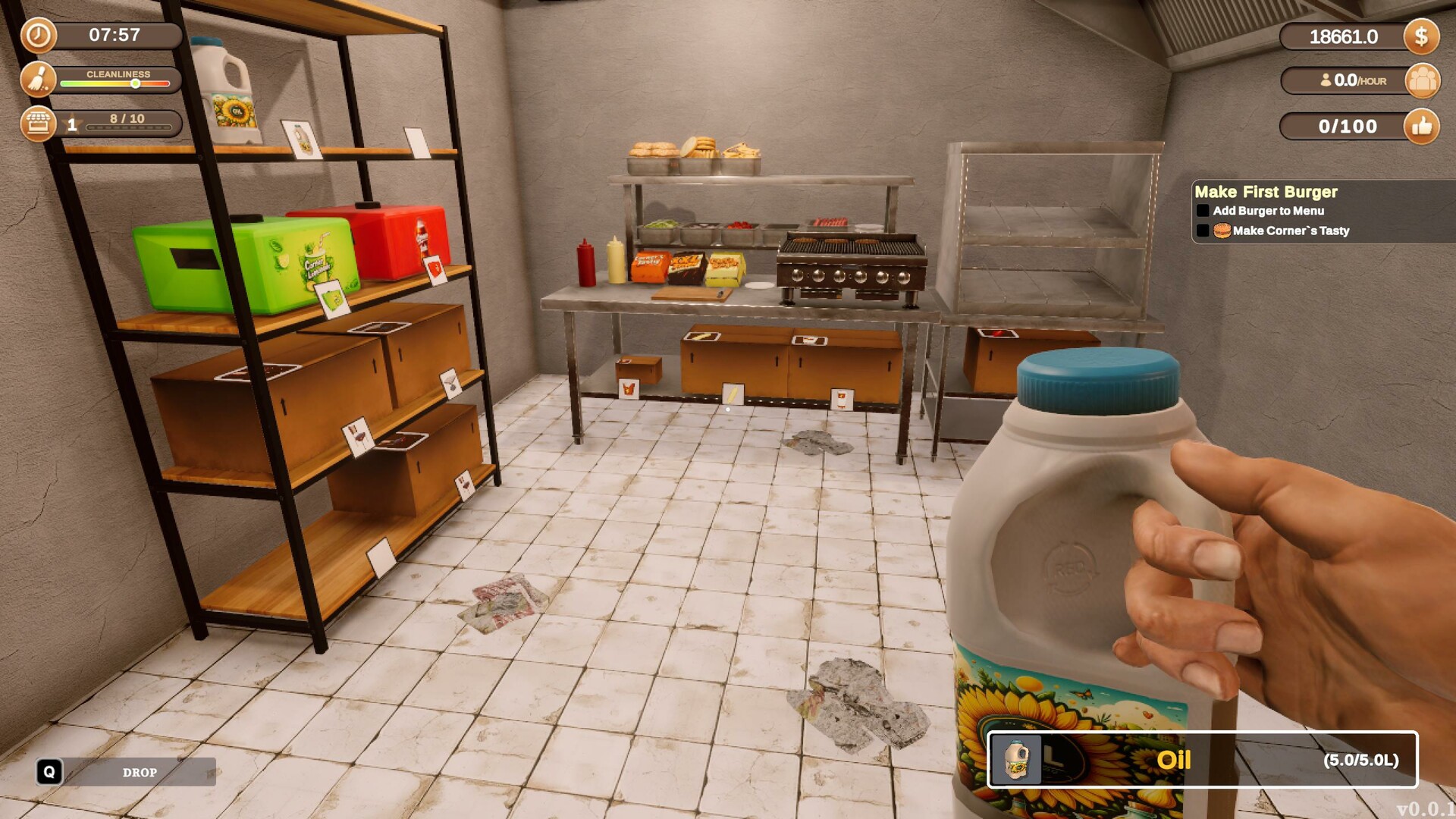 Скриншот: Corner Kitchen Fast Food Simulator