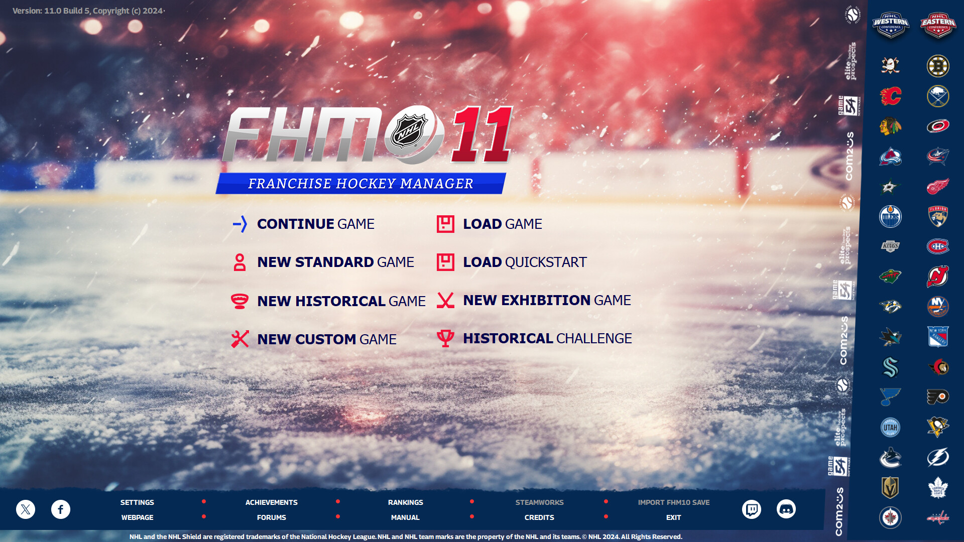 Скриншот: Franchise Hockey Manager 11