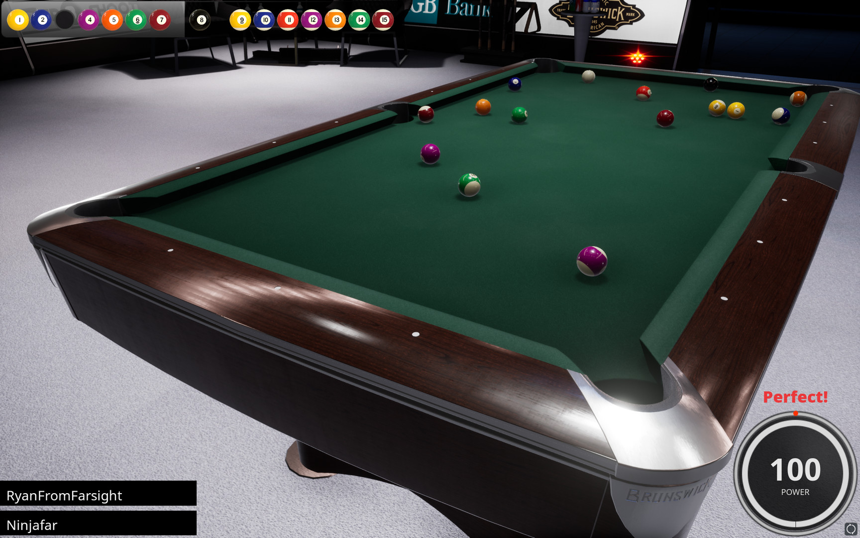 Скриншот: Brunswick Pro Billiards