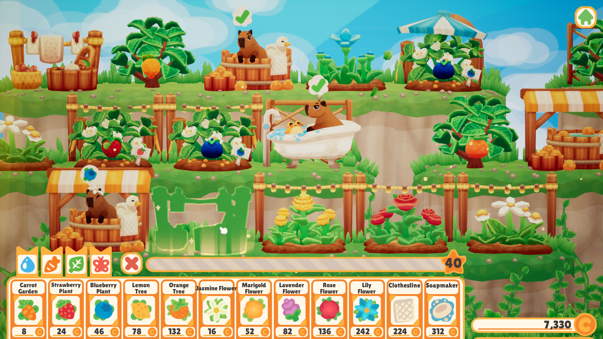 Скриншот: Capybara Spa