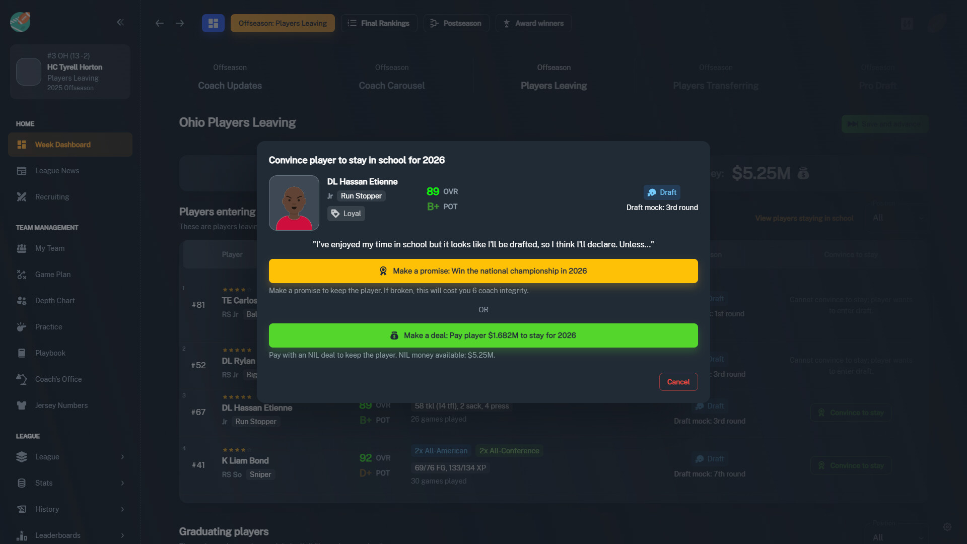 Скриншот 12: Football Coach: College Dynasty