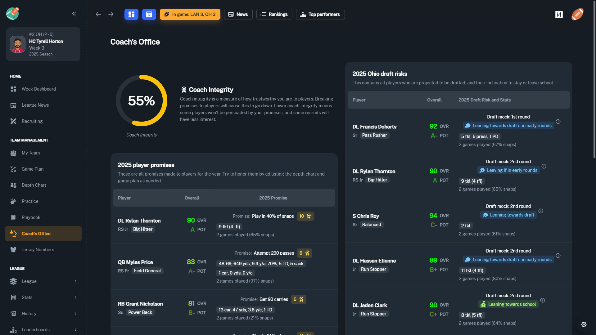 Скриншот 17: Football Coach: College Dynasty