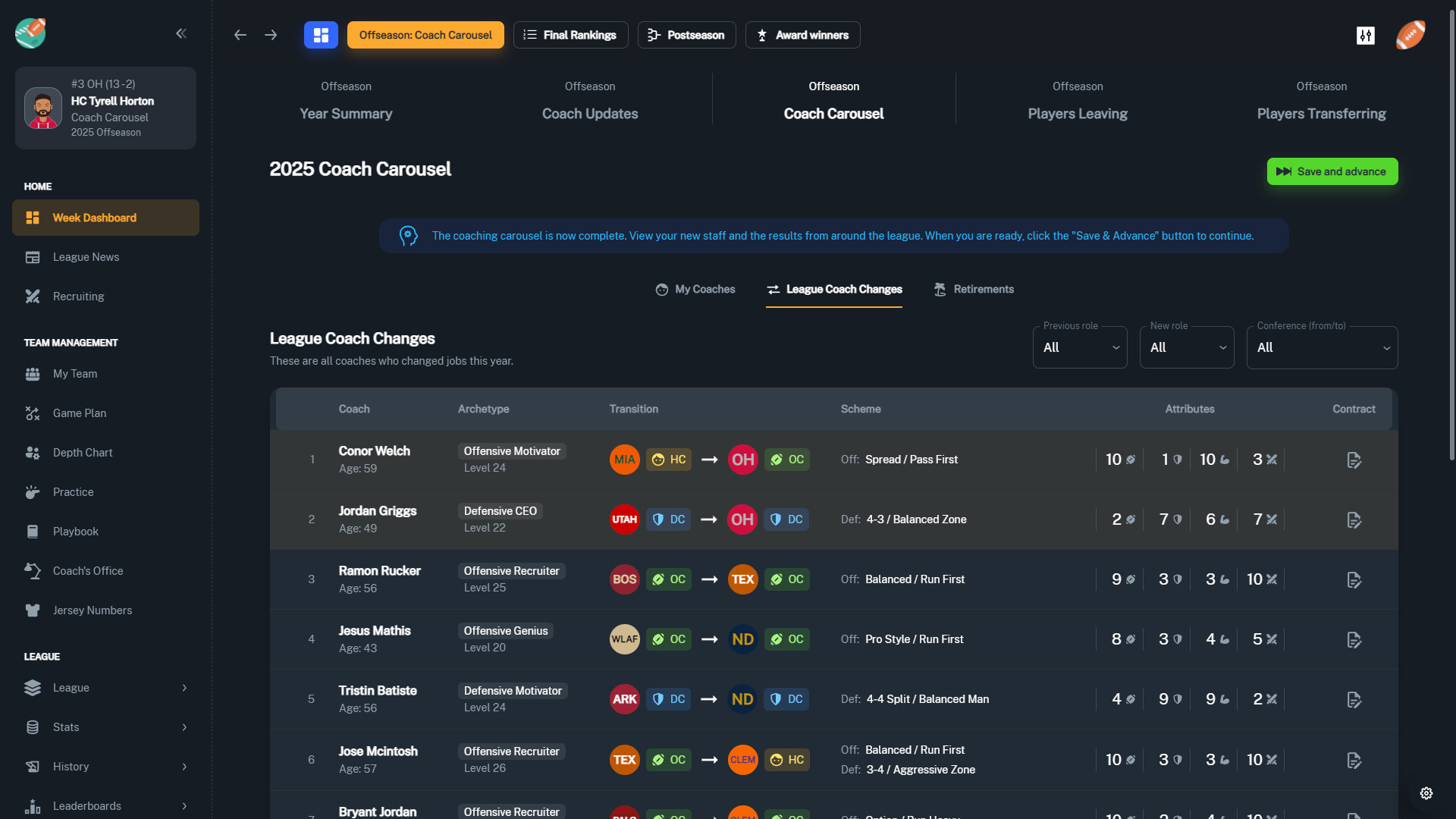 Скриншот 25: Football Coach: College Dynasty