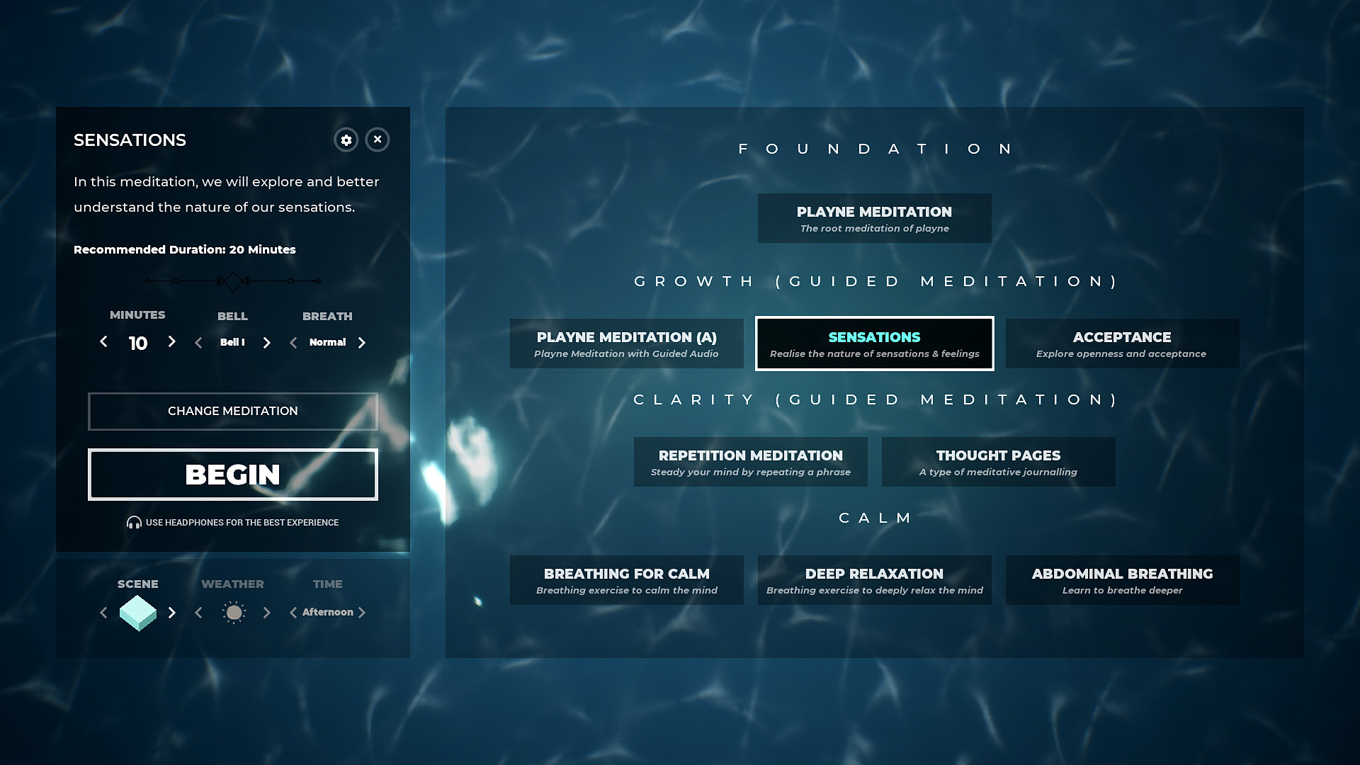 Скриншот 13: PLAYNE : The Meditation Game