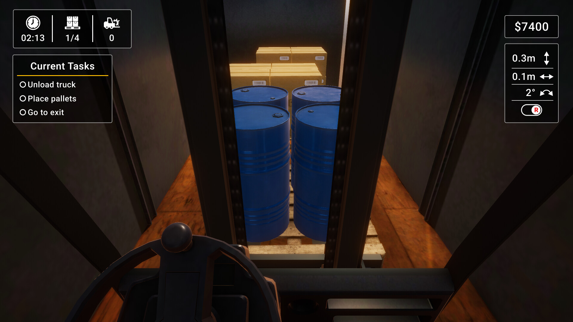 Скриншот: Forklift Simulator 2023