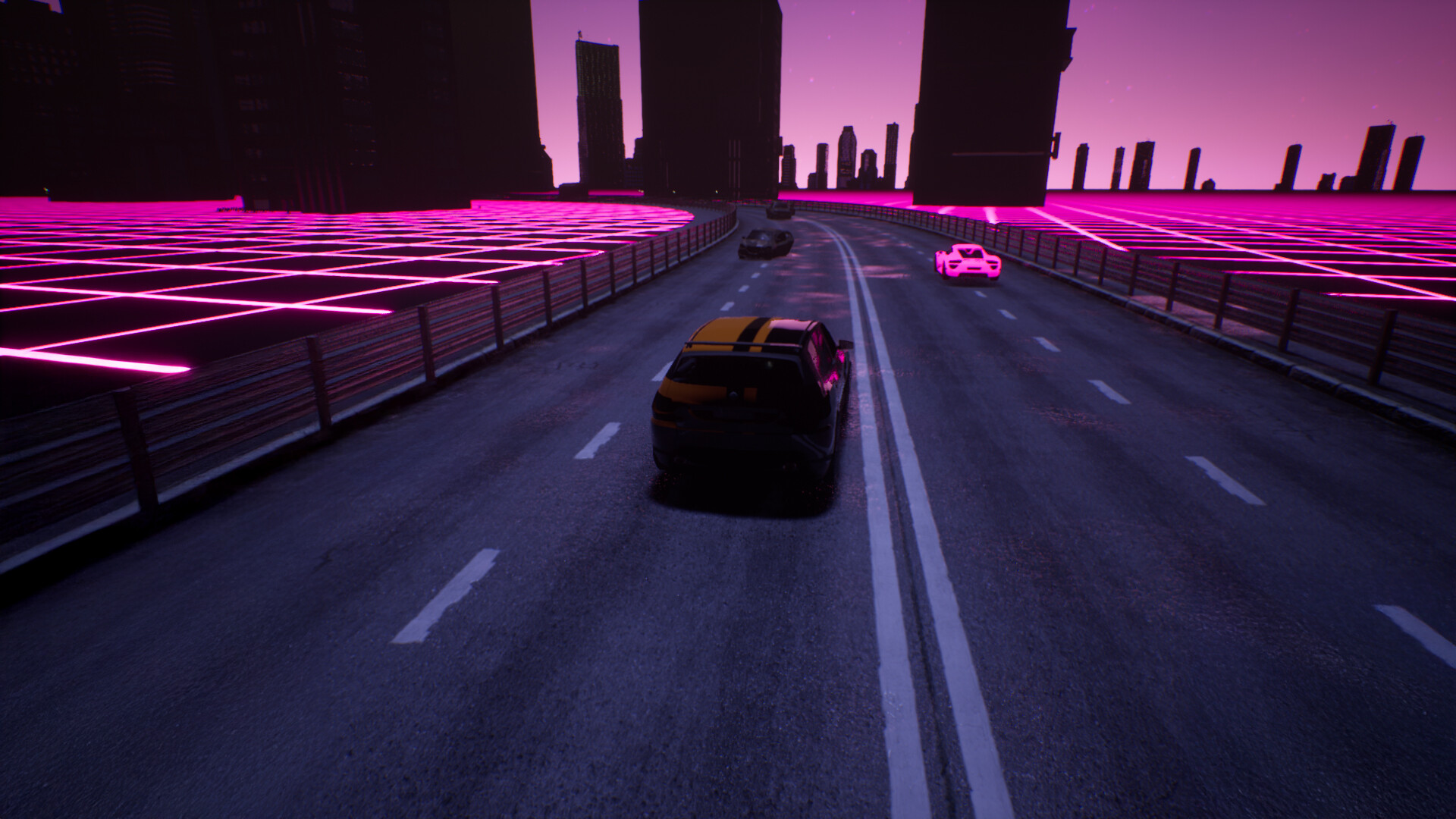 Скриншот: Synthwave Burnout