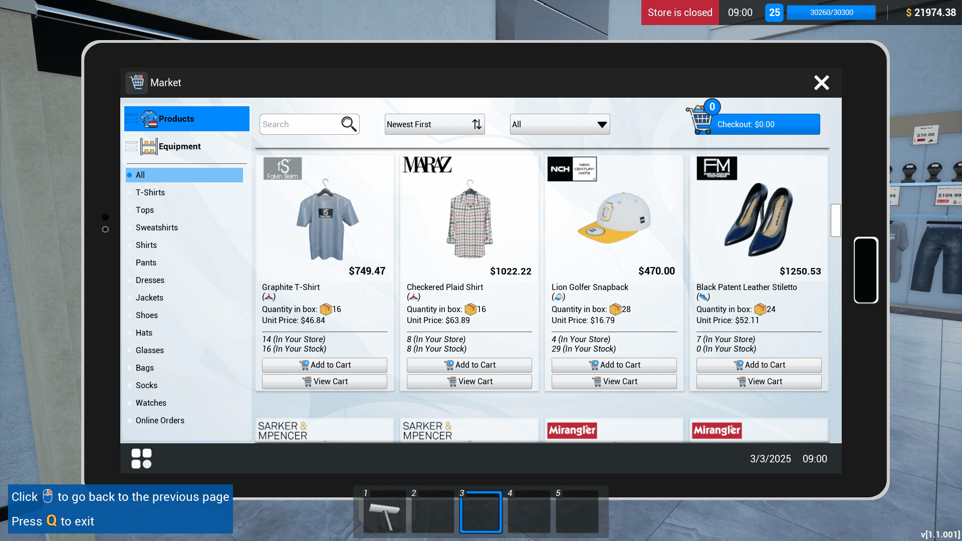 Скриншот: Retail Company Simulator