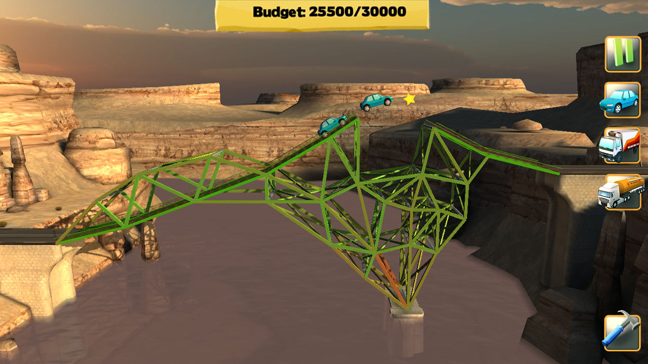 Скриншот: Bridge Constructor