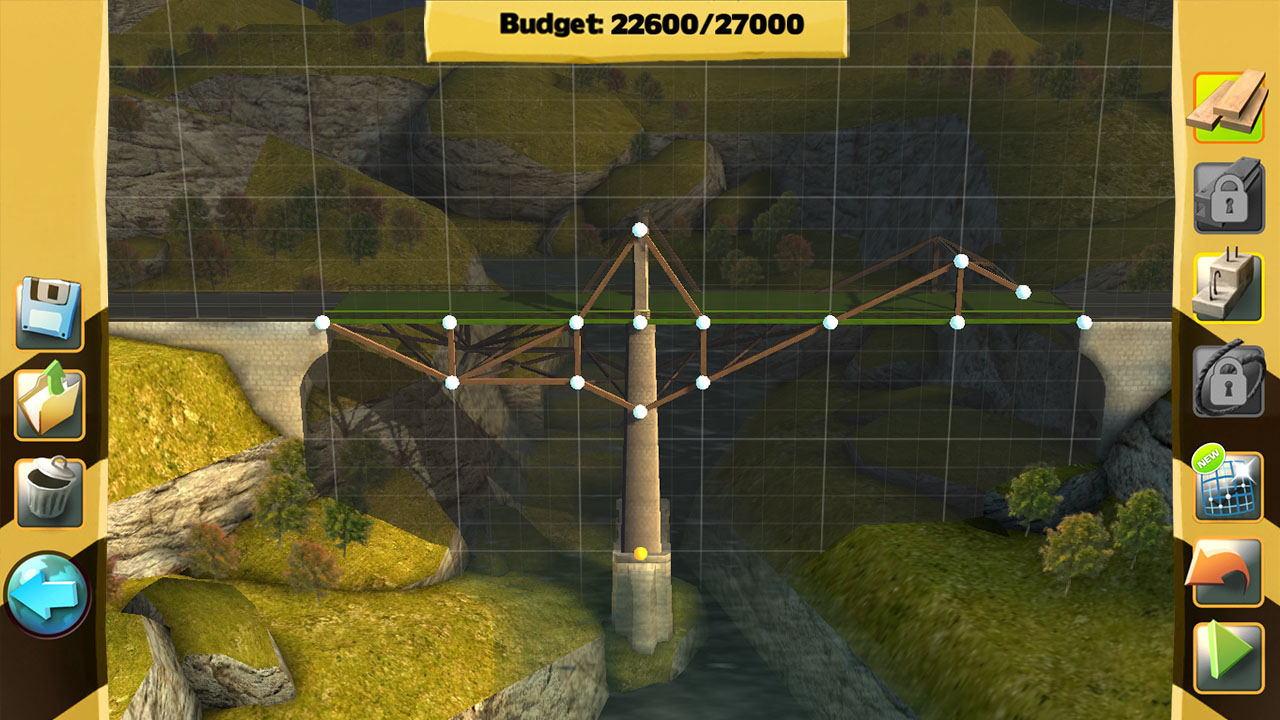 Скриншот: Bridge Constructor