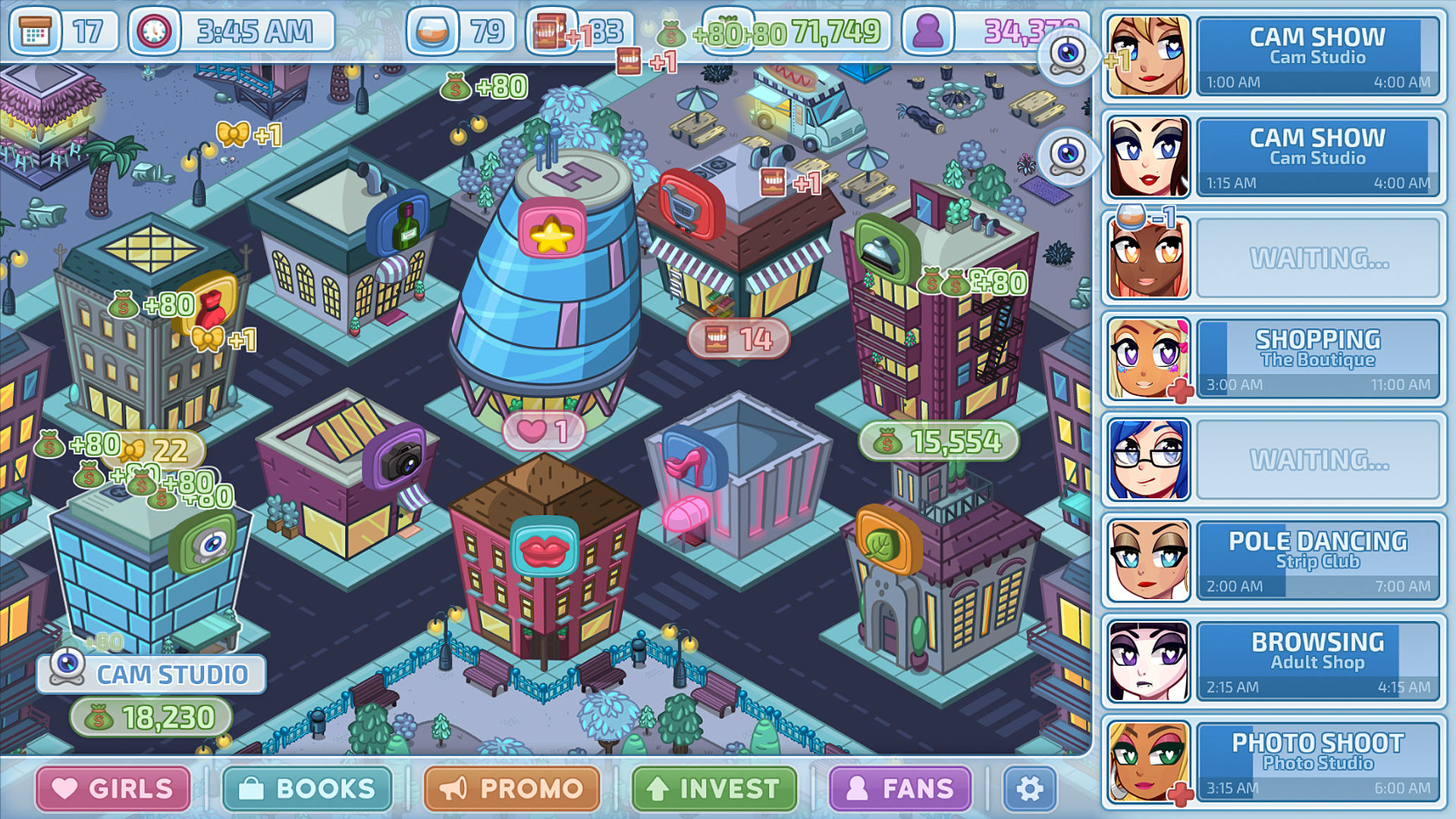 Скриншот: HunieCam Studio