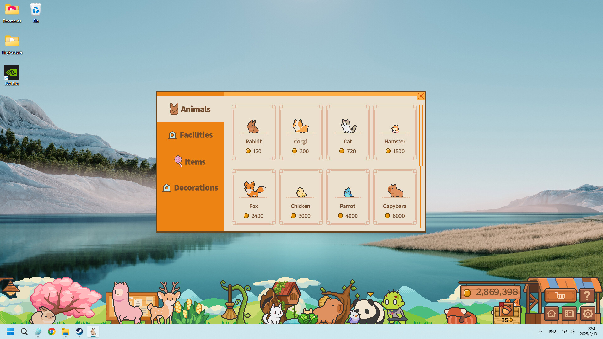 Скриншот: Tiny Pasture