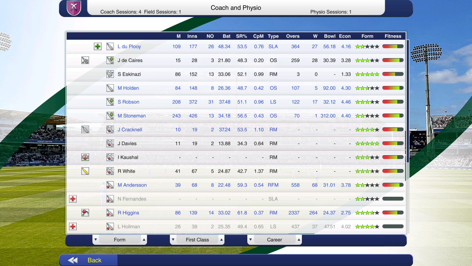 Скриншот 7: Cricket Captain 2024