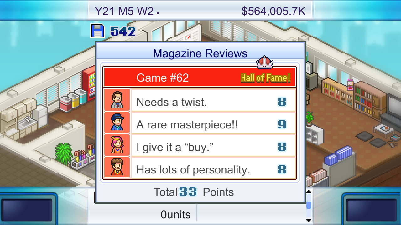 Скриншот: Game Dev Story