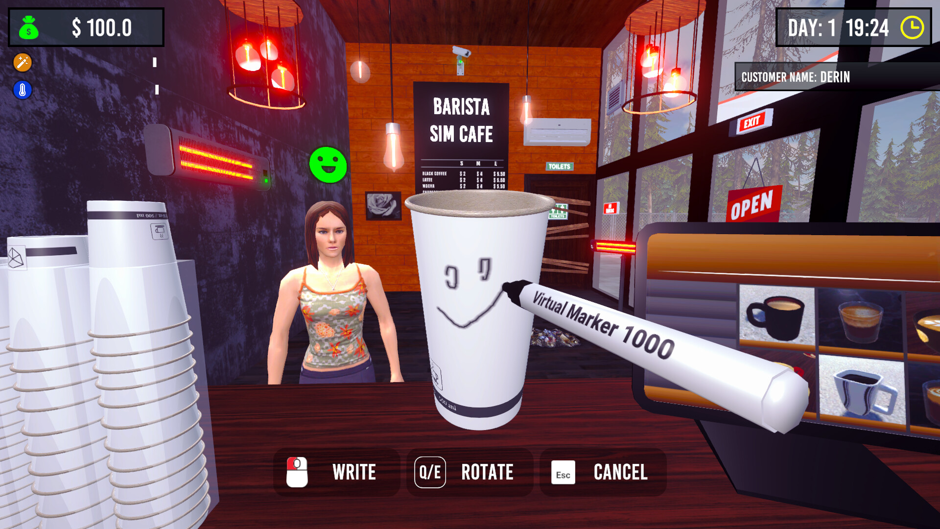 Скриншот: Barista Simulator