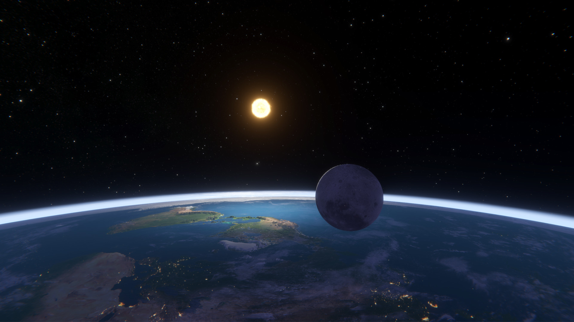 Скриншот: Flat Earth Simulator