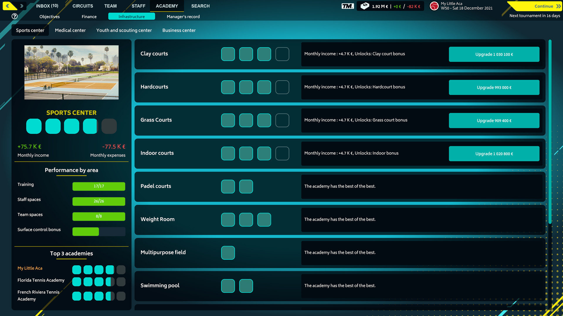 Скриншот 9: Tennis Manager 2022