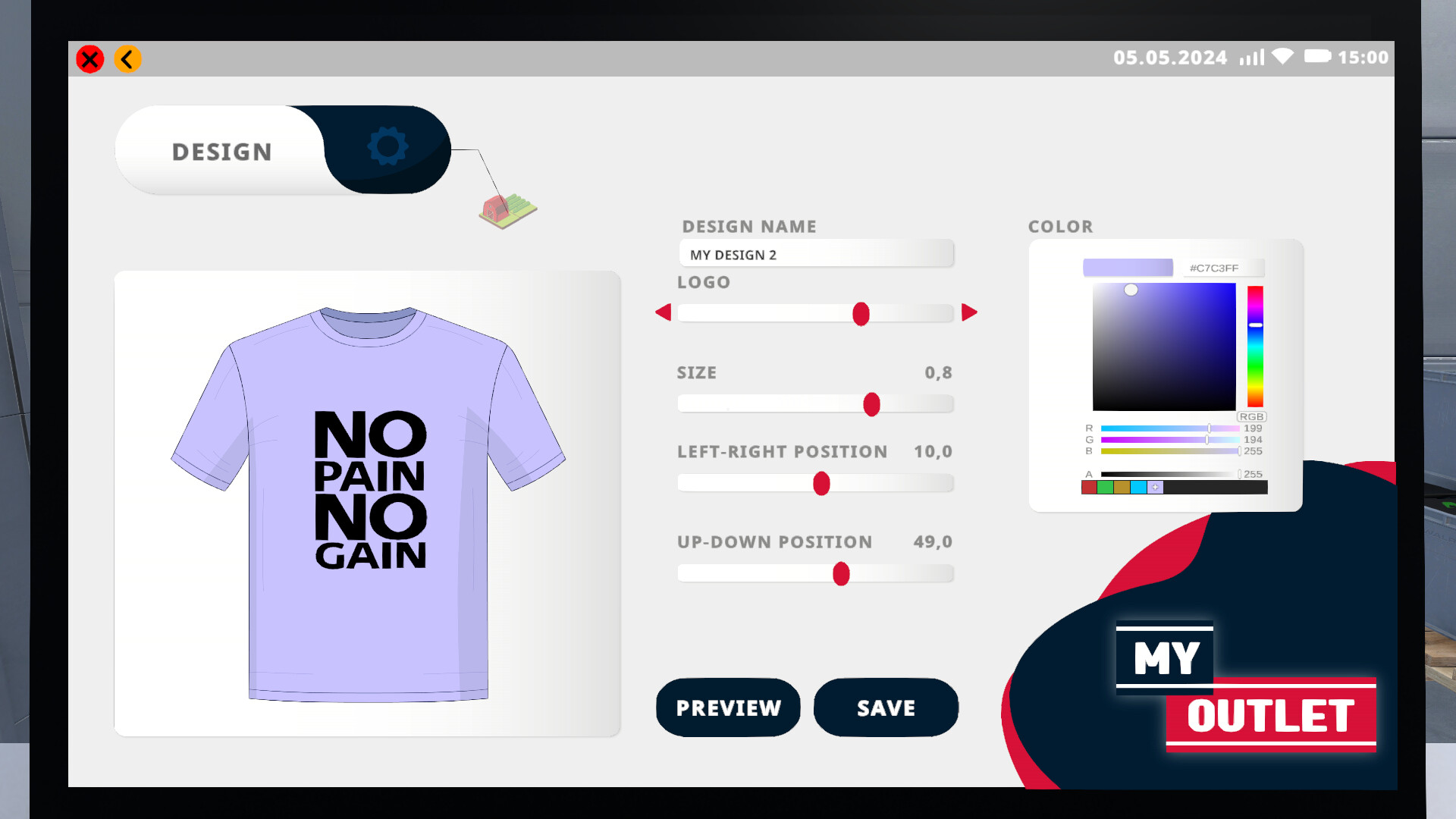 Скриншот: Factory Outlet Simulator