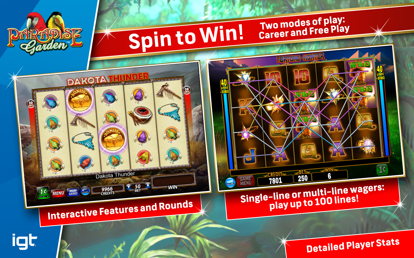 Скриншот: IGT Slots Paradise Garden